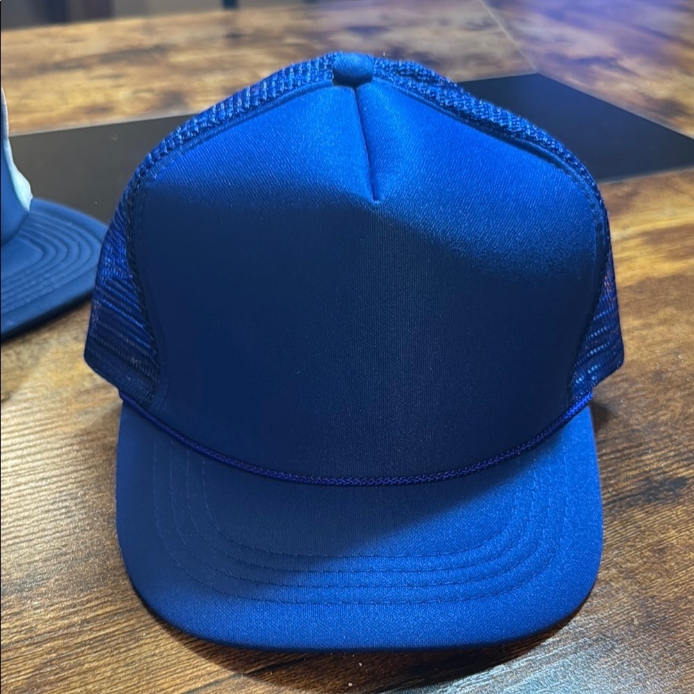 OTTO Blue foam Trucker Hat with Mesh Back and Curved Bill